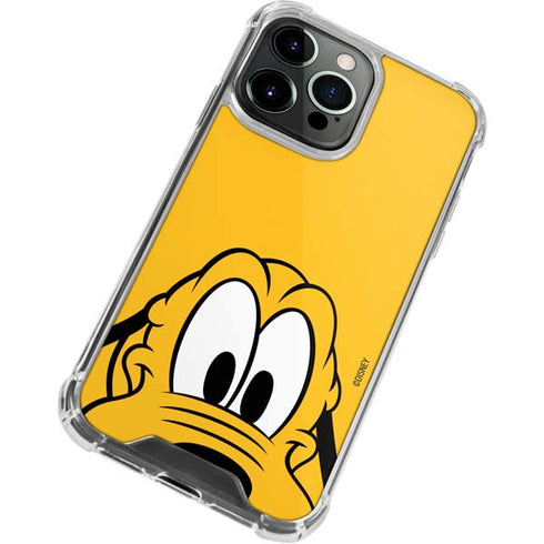 Disney Friends Pluto Up Close iPhone 14 Pro Clear Case